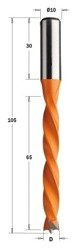 CMT Wiertło HW nieprzelotowe D=5 I=65  L=105 S=10x30 LH