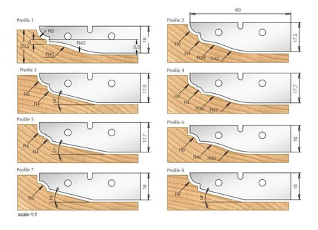 DIMAR Głowica profilowa D-180 B-25 tmax-57 Profil 1