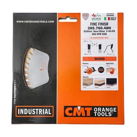 CMT Piła HM D=160 F=20 Z=48 K=2,2/1,6 ATB