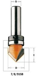 CMT Frez HM D=16 I=12,7 A=90 S=8 + górne łożysko