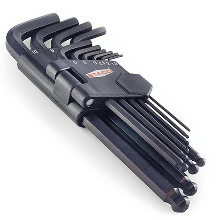 Staco Zestaw kluczy imbusowych kulistych 1,5-10 mm kpl 10 szt