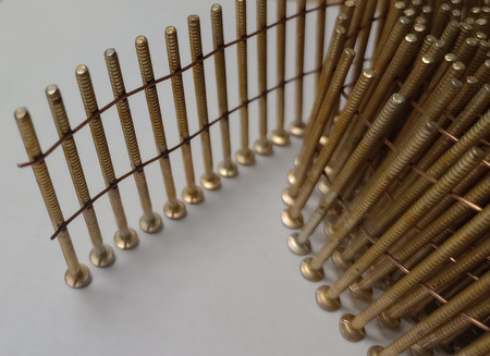 Gwóźdź pierścieniowy koletowany galwanizowany, tępy 2,1x50 opk 12600