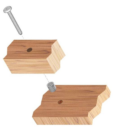 Mufa M8 x 12 x 24 B z kołnierzem wgłębienie sześciokątne