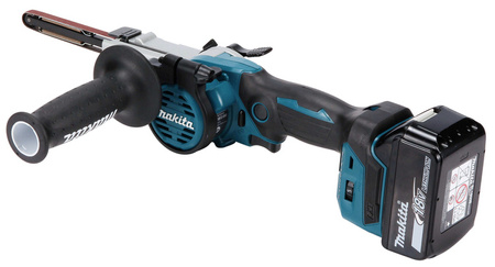 Makita Akumulatorowy pilnik taśmowy DBS180RTJ 18V Li-Ion 2 x 5.0 Ah, DC18RC, Makpac