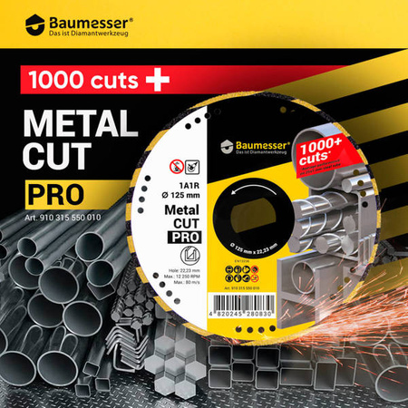 Baumesser Tarcza do cięcia stali METAL CUT 1A1R 125 mmx 22,23 mm