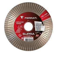 FERRATI Tarcza diamentowa tnąca i szlifująca 1A1R SUPRA 125 mm 22,23 mm