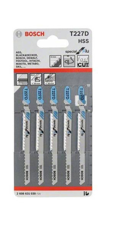 Bosch Brzeszczot do wyrzynarki T 227 D Special for Alu 100 mm podziałka 3,0 opk 5 szt