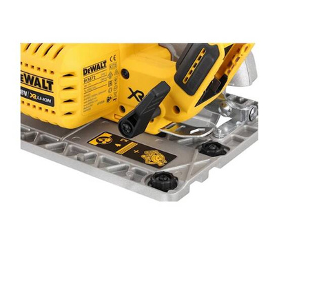 Dewalt Akumulatorowa pilarka tarczowa DCS572NT-XJ 18V, 184 mm z możliwością pracy na szynie prowadzacej  bez akumulatorów i ładowarki walizka TSTAK