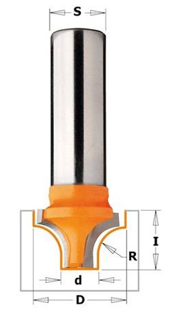 CMT Frez HM D=19 d=6,4 R=6,4 I=13 L=51 S=12 Profil=B