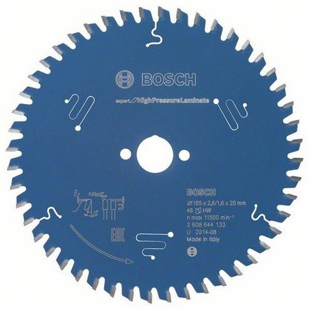 Bosch Piła tarczowa Expert for High Pressure Laminate 165x20x2,6/1,6 z48
