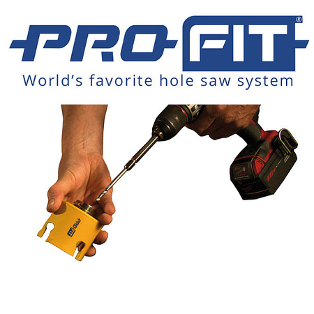 Profit Zestaw otwornic HM 12 szt. ( 2 wiertła ) fi 16,20,22,25,29,35,44,51,64,67,76,82 mm