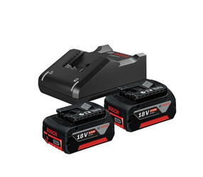 Bosch Zestaw zasilający 18V 2x akumulator GBA 4,0 Ah + ładowarka GAL 18V-40