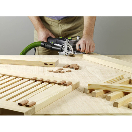 Festool Frezarka do połączeń DF 500 Q-Plus wersja limitowana na 100 lat z czapką i w niebieskim Systainerze