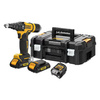 Dewalt Akumulatorowa nitownica 18V XR 10kN 25 mm, 2 akumulatory 2,0 Ah, ładowarka, walizka TSTAK