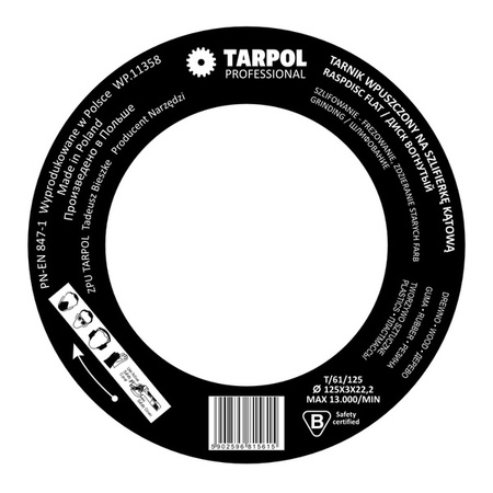 Tarpol Tarnik wpuszczony zgrubny 125 mm T-61