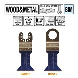 CMT Brzeszczot oscylacyjny W=45 I=48 TPI=18 1 szt uchwyt uniwersalny