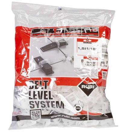 Rubi Paski 3-12 mm 1,5 mm grubości DELTA LEVELING SYSTEM opk 400 szt