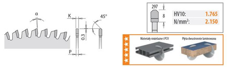 CMT Piła HW D=300 F=30 Z=96 K=3,2/2,8