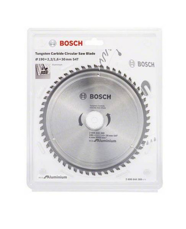 Bosch Piła tarczowa do aluminium ECO for ALU 190x2.2/1.6x30 54T