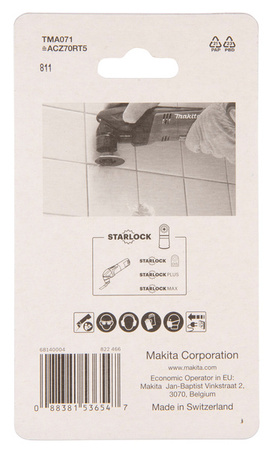 Makita Brzeszczot łukowy do wąskich szczelin 70 mm K50