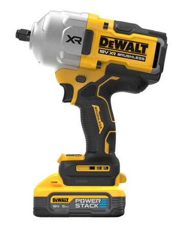 Dewalt Akumulatorowy klucz udarowy DCF961H2T-QW 18V XR 1/2", 1626 Nm momentu dokręcającego, 2372 Nm momentu zrywającego, 2x 5.0 Ah Powerstack, ładowarka, walizka TSTAK