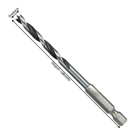 Makita Wiertło do drewna 4 mm, 6K 1/4"