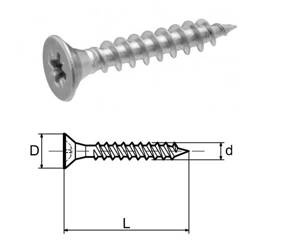 Wkręt Astra 4.0x16 biały ocynk /1000/