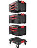 QBRICK Zestaw modułowych skrzyń narzędziowych Qbrick System QS PRO Drawer Workshop Set 1 2.0 : Platforma transp. Pro + Qbrick System Pro Drawer2 Basic (2 szufl.) x 2 - 1 szt + Qbrick System Pro Drawer3 Basic (3 szufl.)