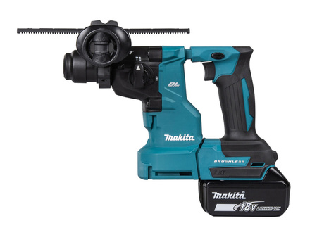 Makita Akumulatorowa młotowiertarka DHR183RTWJ 18V BL Li-Ion 1x 5.0 , DC18RC, Makpac z systemem odsysania DX16