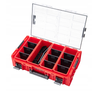 QBRICK SYSTEM Skrzynia narzędziowa Organizer ONE 2XL 2.0 RED Ultra HD + adaptery QS One Connect