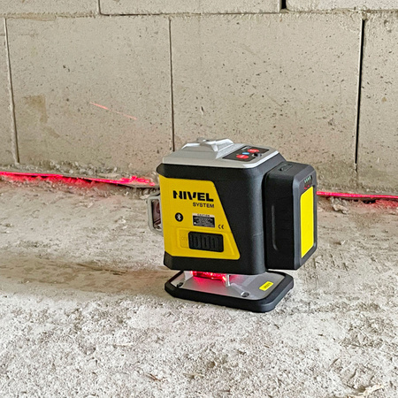 Nivel System CL3R Czerwony multi-laser krzyżowy (3 x 360°), Bluetooth