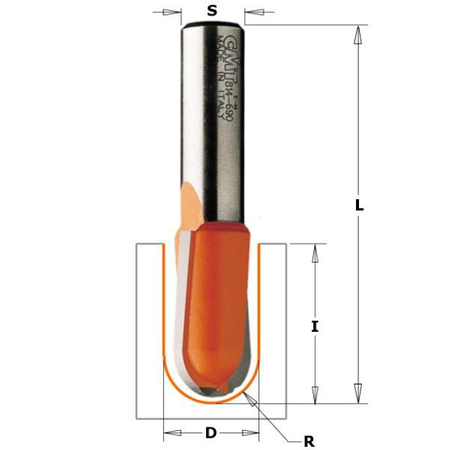 CMT Frez HM R-7.9 D=15.8 I=9.5 S=8