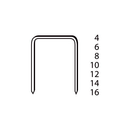 Zszywka tapicerska zszywki typ A-06 ( 115,80, 380) / 6 mm /38400/ Prebena