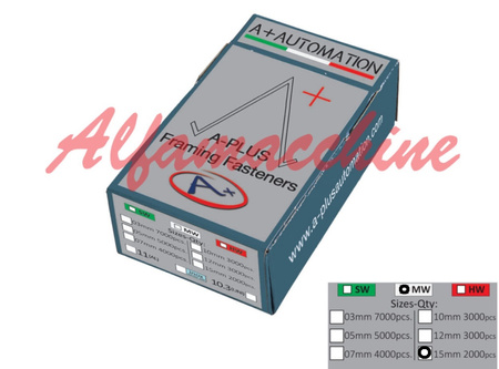 Zszywka do ram V15 ALFAMACHINE 15mm 2000 szt