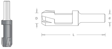 DIMAR Korkownica 12.7 mm L=62