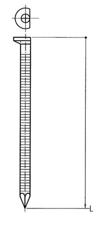 Gwóźdź pierścieniowy PR 3,1x90 BK RI/3000/