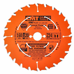 CMT Piła ITK HM D=160 F=20 Z=24 K=1,7/1,1 + 2/6/32
