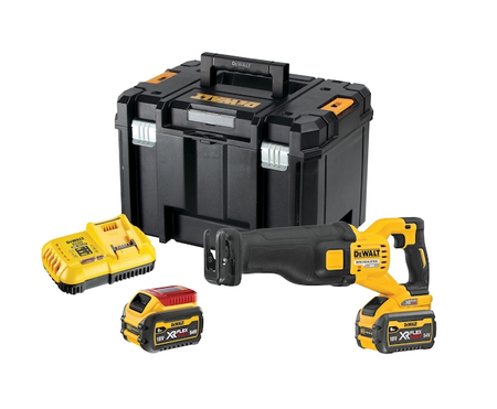 DeWalt Akumulatorowa pilarka szablasta DCS389X2-QW, 54V FlexVolt, 2x 9.0 Ah, walizka TSTAK