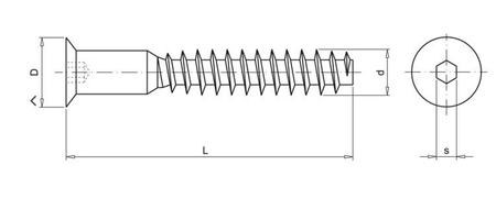 Konfirmat 5x50 B wgłębienie imbusowe