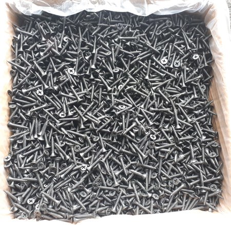 Wkręty czarne do płyt GK do metalu PH2 GUS 3.5x25 10 kg WYSOKA JAKOŚĆ