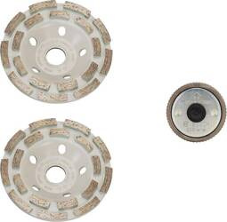 Bosch Zestaw tarcz diamentowych garnkowych Expert for Concrete 125 mm x 2 + nakrętka szybkomocująca SDS-Click x1