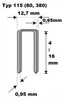 Zszywki tapicerskie BOSTITCH typ 115 (380, 80, A) / 8 mm /10000/