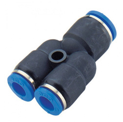 Złączka wtykowa - trójnik redukcyjny "Y" kształtny 1x10 mm 2x8 mm