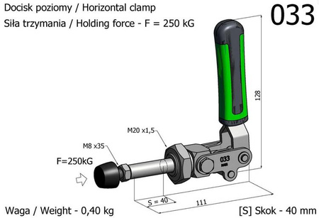 RAIS Docisk pchająco-ciągnący nr 033