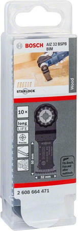 Bosch Brzeszczot do cięcia wgłębnego AIZ 32 BSPB 32x50 mm BIM opk 10 szt