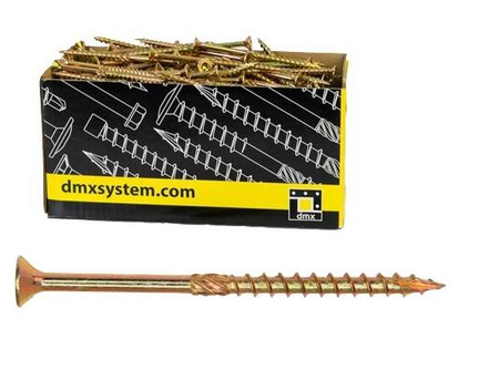 Wkręt ciesielski stożkowy DMX 5,0X100 /opk 100/ biały ocynk