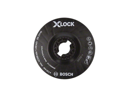 Bosch Talerz oporowy X-LOCK 125 mm, twardy