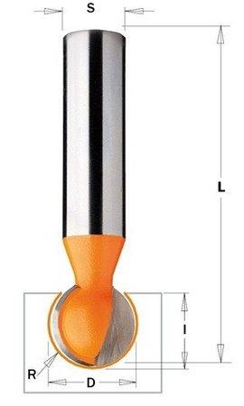 CMT Frez HM R=12,7 D=25,4 I=23,5 S=12 L=70