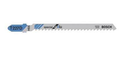 Bosch Brzeszczot do wyrzynarki T 227 D Special for Alu  100 mm podziałka 3,0 opk 5 szt