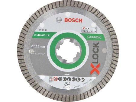 Bosch Tarcza diamentowa CERAMIC EXCLEAN 125x22,2x1,4 X-LOCK